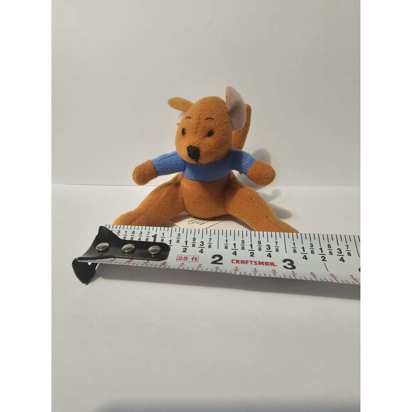 Vintage Collectible Walt Disney Winnie the Pooh Posable Roo Kangaroo 3" Plush - Picture 7 of 7